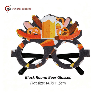Gafas <span class=keywords><strong>de</strong></span> Papel Divertidas para Fiesta <span class=keywords><strong>de</strong></span> Oktoberfest, con Diseño <span class=keywords><strong>de</strong></span> Cerveza, Pretzel y Salchicha, Accesorios para Fotos del Festival Bávaro - Product Image 5