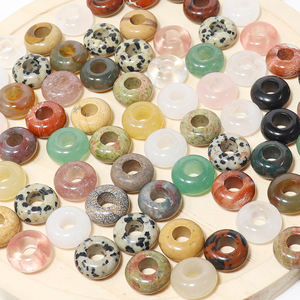 Perles d'abacus en cristal naturel à gros trous pour la guérison, la méditation, l'énergie des chakras, la prière, la décoration de la <span class=keywords><strong>maison</strong></span> et du bureau, cadeau spirituel - Product Image 1