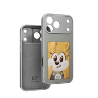 Étui intelligent QY amélioré avec écran HD, fonction NFC, antichoc, TPU+PC pour 17 Pro Max, coque de téléphone tendance pour fille, nouveauté