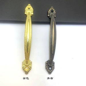 Furniture Handle Bar Zinc Alloy Antique Bronze Imitation <b>Gold</b> Drawer <b>Cabinet</b> Kitchen Hardware 116mm 96mm Hole Distance - Product Image 2