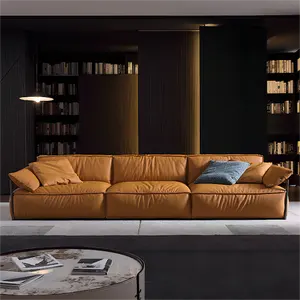 Итальянский роскошный двухсторонний секционный диван в форме пузырька, льняная ткань, легко устанавливается с пеной, диваном