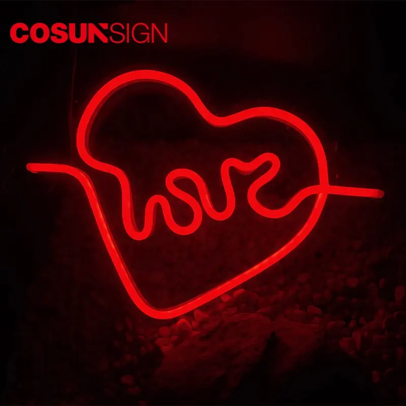 Cosun impermeabile open neon sign custom led lighting matrimoni electronic sign party led neon numbers