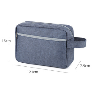 กระเป๋าใส่อุปกรณ์อาบน้ำ 21x15x7.5 ซม. กระเป๋าใส่เครื่องสำอางทรงสี่เหลี่ยมผืนผ้าความจุขนาดใหญ่สำหรับผู้ชายผู้หญิง - Product Image 1