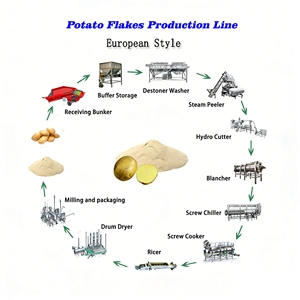 Ligne de production automatique de poudre et de flocons de pommes de terre 1800 kg/h certifiée ASME par Sensitar - Product Image 3