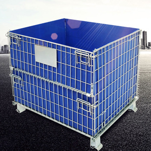 Conteneur de fil pliable avec roulettes pour équipement de cargaison et de stockage - Product Image 6