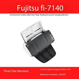 전문가용 후지쯔 Fi-7140 CMOS 24비트 컬러 ADF 문서 스캐너 USB 인터페이스 블랙 A8 1년 보증 재고 600dpi 광학 - Product Image 5
