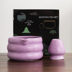 Ensemble de 2 bols à matcha, ensemble de thé, outil à matcha professionnel, fouet à matcha traditionnel japonais, support pour fouet à matcha, cadeaux d'anniversaire - Product Image 5