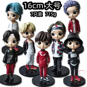 2023 Year Figure Bangtan Boy Groups Doll Model Cute Star Idol 15cm PVC Action Figures Christmas Birthday Gift Toys For Children