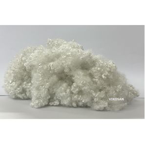 Fibra de Poliéster Reciclada Hueca Conjugada 7D de 64 mm Siliconada, Antipilling y Antiestática para Relleno - Precio Mayorista - Product Image 1