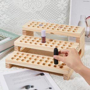 Wooden Multi Layer Storage Rack For Lipstick And <b>Makeup</b> Brushes Desktop Organizer 3 Floors Personal Care Display Stand - Product Image 1