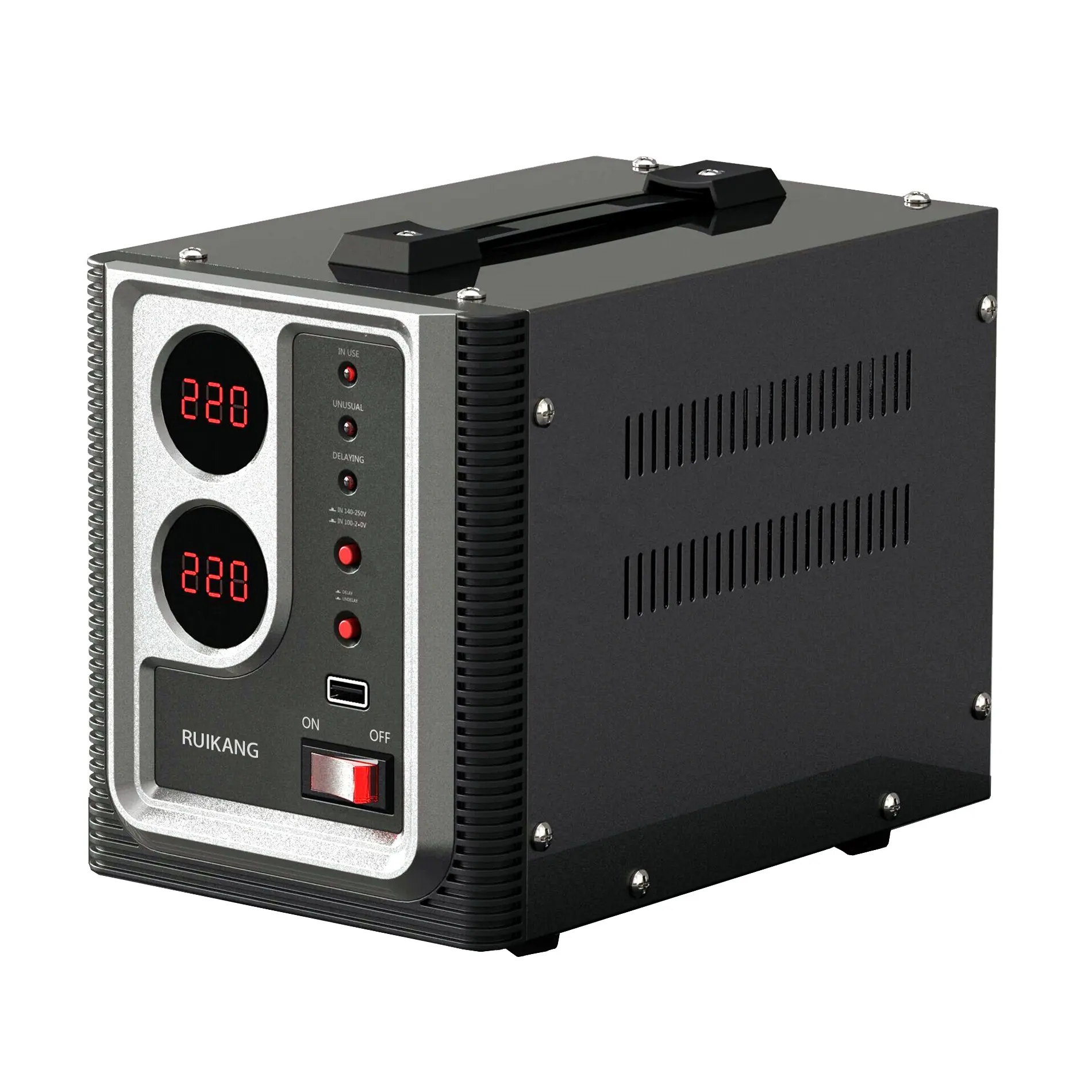 RUIAKNG marca OEM prezzo di fabbrica 220V AC tipo di relè protezione TV regolatori/stabilizzatori di tensione elettrici per tutta la casa