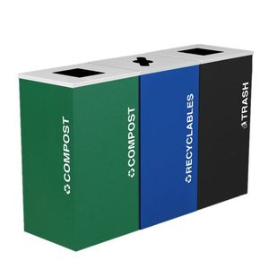 OEM Accepted Colorful Foldable Plastic Corrugated Recycle Bin