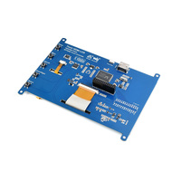 Modul Layar LCD Sentuh IPS Resistif Waveshare 1024*600 7 Inci untuk Papan Pengembangan Raspberry PI3/PI4/Zero W