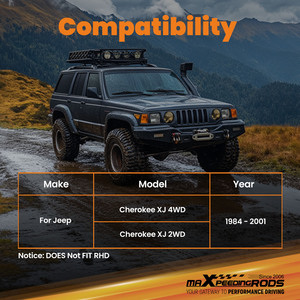 Barra estabilizadora delantera ajustable antivibración de fábrica MaXpeedingrods para <span class=keywords><strong>Jeep</strong></span> <span class=keywords><strong>CHEROKEE</strong></span> <span class=keywords><strong>XJ</strong></span> 2WD/4WD, 1984-2001 - Product Image 6