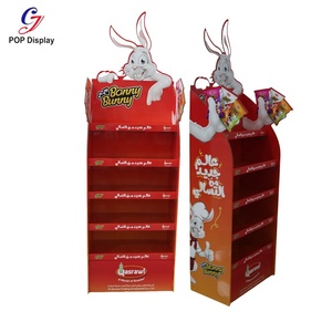 Tùy chỉnh hình đục lỗ các tông có thể tái chế POS hiển thị đứng sóng giấy in miễn phí đứng hiển thị đơn vị cho y học - Product Image 3