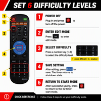GANXIN Timer Digital Mini 1 Inci 10 Detik untuk Permainan Tantangan dengan Tombol Start Stop untuk Hadiah Anak-Anak, Bermain, dan Pesta