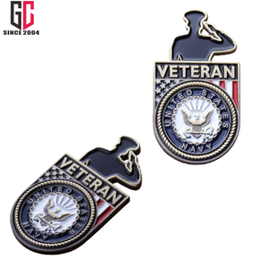 Spille in Metallo Smaltato Personalizzate da Fabbrica con 12 Anni di Esperienza, Spilla di Rispetto per Veterani USA, Spille per Cappelli da Veterano - Product Image 2