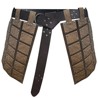 Armure viking à jupe en cuir gaufré, accessoire de scène cosplay, costume eBay, armure de combat fantastique