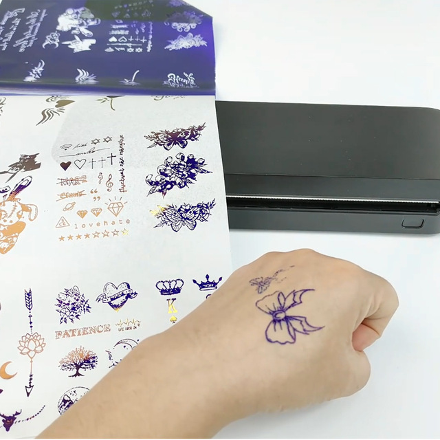 D210 A4 Thermal Tattoo Paper Printer 203dpi Mobile Phone Portable Printing Equipment Stock Factory Direct Sales