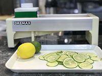 Machine à trancher les citrons manuelle portable S19D, coupe-fruits et légumes à épaisseur réglable pour les entreprises de restauration