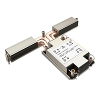 Refroidisseur de processeur de serveur 1U Slim Intel LGA 4677 4189, refroidissement passif par air, dissipateur thermique en aluminium avec 4 caloducs pour processeur TDP 350W