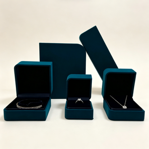 Luxury Velvet Jewelry Storage <b>Box</b>, Ring <b>Necklace</b> Bracelet <b>Gift</b> Case <b>for</b> Wedding Proposal Jewelry Packaging - Product Image 6