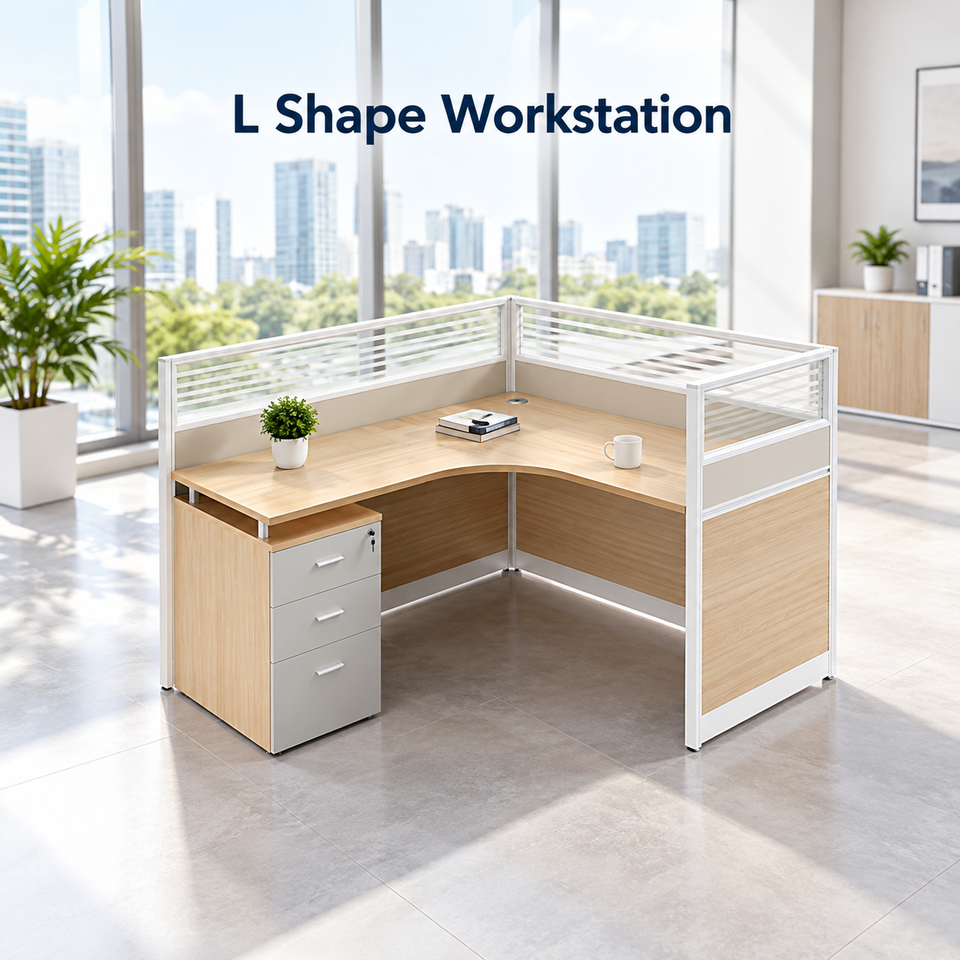 Office Modern Commercial Wooden Partition Workstation with Screen ...