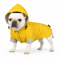 Imperméable rétro britannique à capuche pour chien, coupe-vent et imperméable avec doublure en coton pour chiens de petite taille à 5XL, édition Noël
