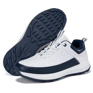 Xiyulong Men's Golf Shoes White Navy Rubber Outsole Low Heel Casual Sport Shoes Size Plus Leisure Wear - Product Image 4