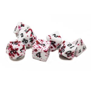 Dark DICE Red Spray-Painted DND/<span class=keywords><strong>RPG</strong></span> DICE thiết lập cho hội đồng quản trị trò chơi - Product Image 2