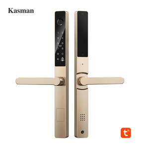 Kasman ตัวล็อกประตูอัจฉริยะแบบบางกันน้ำไวไฟ<span class=keywords><strong>เครื่อง</strong></span><span class=keywords><strong>สแกน</strong></span><span class=keywords><strong>นิ้ว</strong></span>อลูมิเนียมปลดล็อก Tuya แอปเข้ากันได้กับสำนักงานบ้าน - Product Image 1