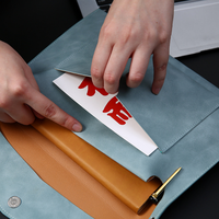 Porte-documents en cuir PU de haute qualité, portable et durable, pour le rangement de documents de bureau