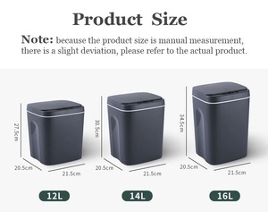 Poubelle Intelligente à Capteur Automatique – Poubelle de Cuisine Nordique en Plastique pour Déchets et Ordures – Corbeille à Déchets Intelligente - Product Image 5
