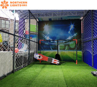 Simulador de Fútbol Digital, Juego de Penales de Fútbol, Simulación de Campo de Fútbol Interior, Robot Portero de Fútbol Interior
