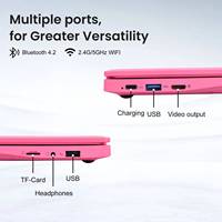 Ordinateur portable scolaire pas cher, tout neuf, vente en gros, 10,1 pouces, écran IPS, Windows 11, Intel N4000, 8 Go de RAM, 128 Go de SSD
