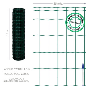 Country <b>Plasticized</b> <b>Mesh</b> 100x50 / 150 cm. 25 meter roll - Product Image 1