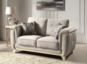 Canapé d'angle Chesterfield en tissu de luxe léger, style turc, avec décoration dorée, <span class=keywords><strong>le</strong></span> plus vendu en gros GSC54 - Product Image 5