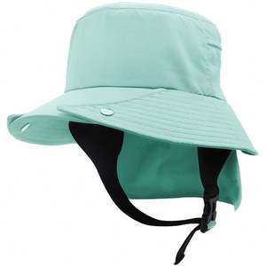 Outdoor Flat Top Wide Brim Fisherman Bucket <b>Hat</b> Quick Dry UV Protection Beach Surf <b>Hat</b> with Strap <b>Fishing</b> Travel Unisex - Product Image 6