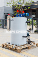 Machine à glace en paillettes 3 tonnes/3000 kg avec évaporateur, facile à utiliser pour la conservation aquatique, avec compresseur de marque