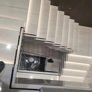 Marbre blanc laiteux, <span class=keywords><strong>pierre</strong></span> naturelle, 300x1200mm, carreaux de marbre décoratifs, carreaux de marbre blanc étoilé pour murs - Product Image 6