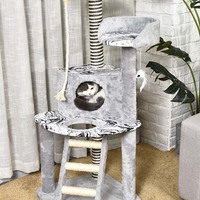 Arbre à chat gris à rayures, nouveau Design, tour personnalisée de luxe, grand arbre à chat, 2022