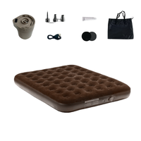 Double matelas pneumatique pliable gonflable d'usine avec matelas à pompe intégré rechargeable pour deux personnes
