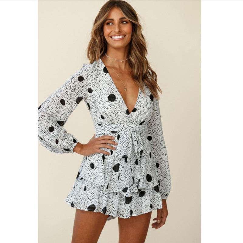 New style updates long sleeve v neck floral women korean fashion dress supplier