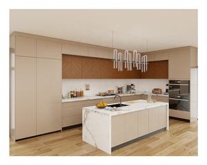 Armoire de cuisine électrique moderne en placage de bois de chêne pvc noyer avec articles de cuisine <span class=keywords><strong>rick</strong></span> owen - Product Image 2