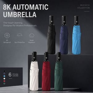 Wholesale 3 Folding Uv Automatic <b>Umbrella</b> for Rain Promo Business Gift <b>Windproof</b> Sun Parasol <b>Umbrella</b> Custom <b>Umbrella</b> With Logo - Product Image 2