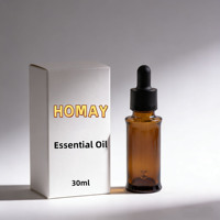 Flacon compte-gouttes en verre ambré pour cosmétiques, design élégant, 5 ml, 10 ml, 15 ml, 20 ml, 30 ml, 50 ml, 100 ml, pour huile capillaire, sérum pour le visage