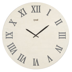 RELOJ DE PARED BLANCO PERLA Y ANTRACITA, DIAMETRO 50 cm - Product Image 1
