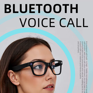 نظارات ذكية قابلة للارتداء بالذكاء الاصطناعي بكاميرا فيديو 8 ميجابكسل بتصميم عصري مع ملحق كاميرا وضمان - Product Image 5