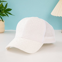 Casquette de baseball en PVC à 6 panneaux pour femme, style coréen, motif floral, style campagnard, casquette à visière, protection solaire, chapeau d'été polyvalent, printemps