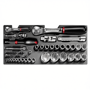 Tool Case Set 519/607ACEB <b>Socket</b> Wrench Kit Professional Mechanics Tools Storage <b>Organizer</b> - Product Image 2